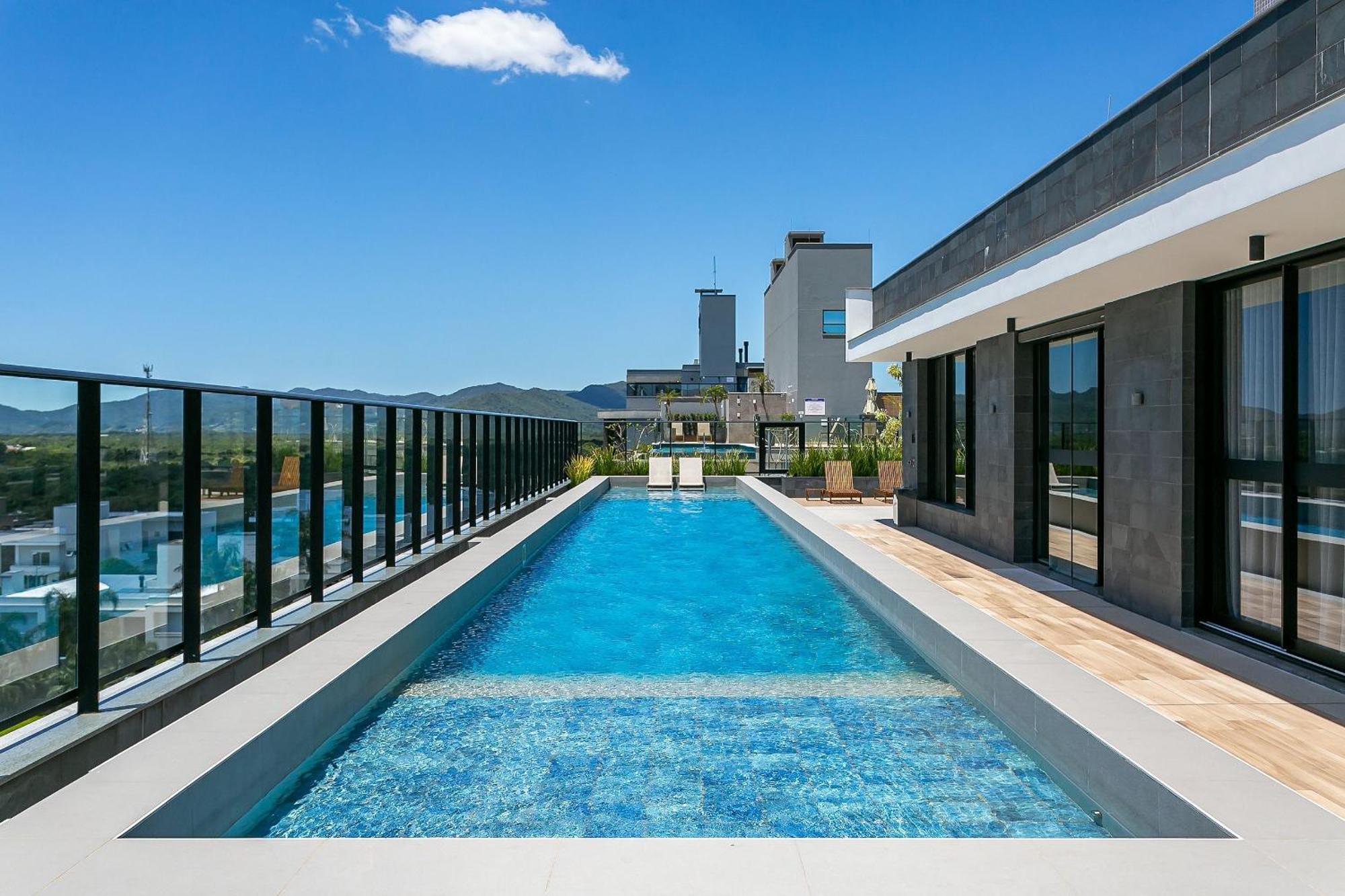 Florianópolis Wi-Fi 300Mb | Rooftop Com Piscina Em Jurere #Ja15 מראה חיצוני תמונה
