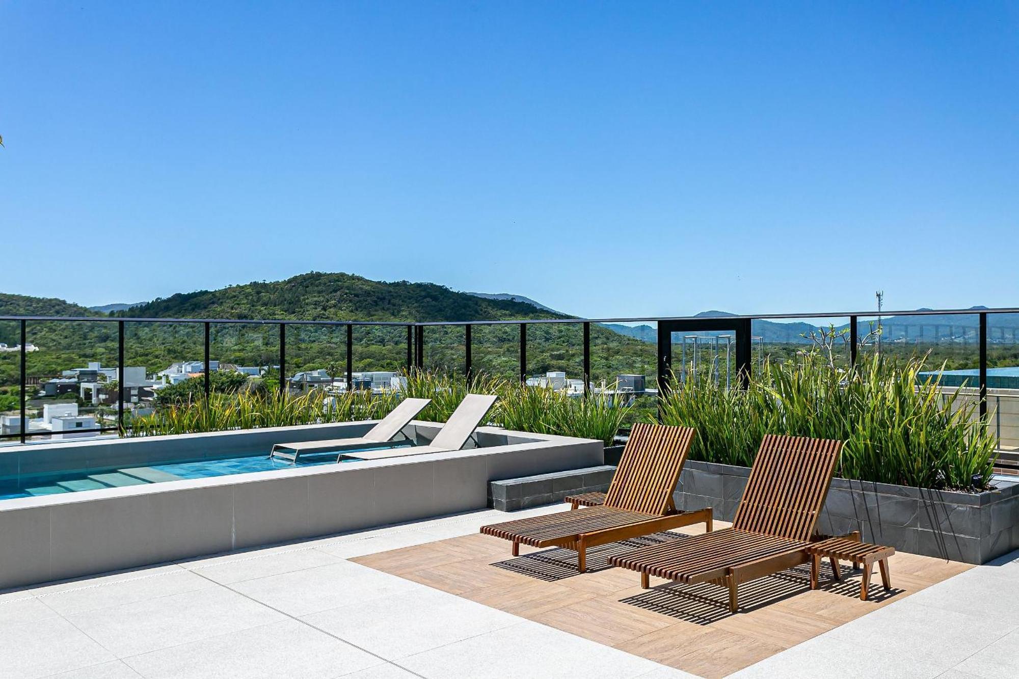 Florianópolis Wi-Fi 300Mb | Rooftop Com Piscina Em Jurere #Ja15 מראה חיצוני תמונה