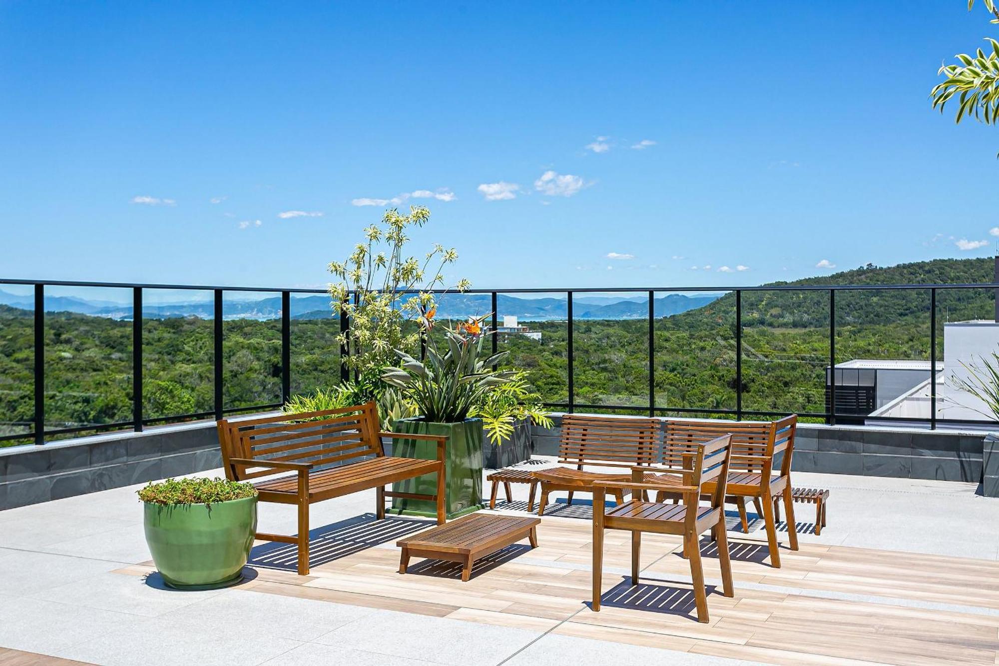 Florianópolis Wi-Fi 300Mb | Rooftop Com Piscina Em Jurere #Ja15 מראה חיצוני תמונה